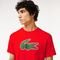 Camiseta esportiva ultra-seca com estampa crocodilo Vermelho - Marca Lacoste