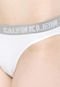 Calcinha Calvin Klein Underwear Tanga Logo Branca - Marca Calvin Klein Underwear