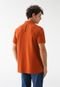 Camisa Polo Calvin Klein Jeans Reta Icon Laranja - Marca Calvin Klein Jeans