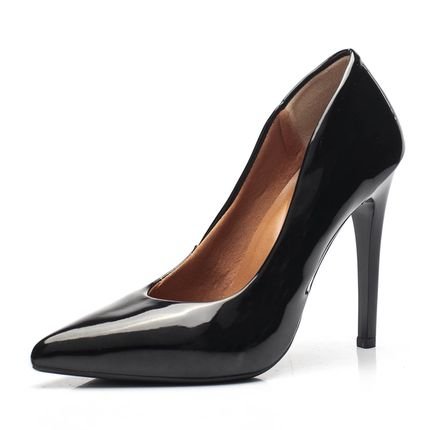 Scarpin Preto Feminino Sapato Social Salto Alto 10cm - Marca Lavini Shoes