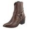 Bota em Couro Western Texana Cano Curto Bico Fino Country Feminina Chocolate Rado Shoes - Marca RADO SHOES