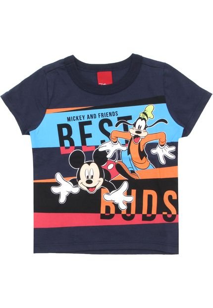 Camiseta Disney Menino Mickey Azul-Marinho - Marca Disney