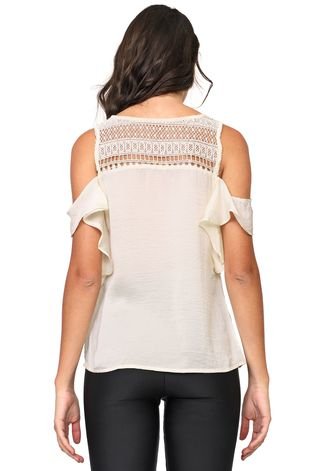 Blusa Endless Off Shoulders Off-white
