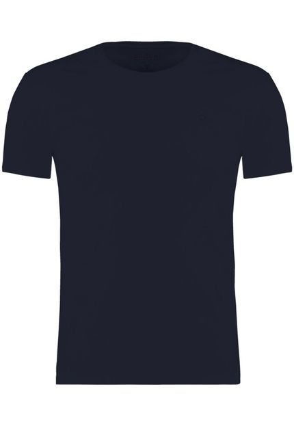 Camiseta Basica Ogochi Slim Fit.  Azul Marinho - Marca Ogochi