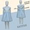 Vestido Katitus Fantasia Princesa Azul - Marca KATITUS