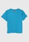 Camiseta Bisi Menina Lettering Azul - Marca Bisi