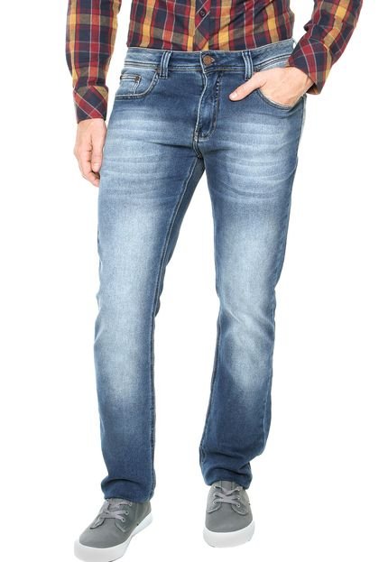 Calça Jeans Redley Super Estonada Azul - Marca Redley