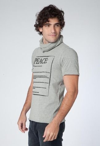Camiseta Peace Cinza