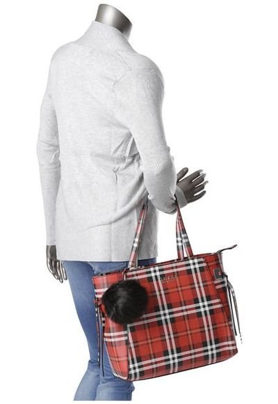 Bolso Rojo Blanco Negro GUESS Lizzy Tote Compra Ahora Dafiti