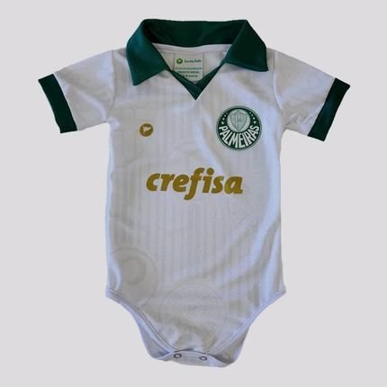 Body Palmeiras Premium 2024 Branco - Marca Torcida Baby