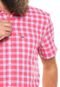 Camisa Lacoste Regular Fit Xadrez Rosa/Azul - Marca Lacoste
