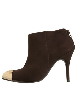 Ankle Boot Biqueira Marrom