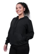 Conjunto Moletom Feminino Canguru Techmalhas Preto - Marca TECHMALHAS