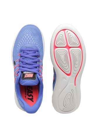 Tênis Nike Lunarglide 8 Azul/Preto/Rosa
