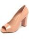 Peep Toe DAFITI SHOES Verniz Nude - Marca DAFITI SHOES