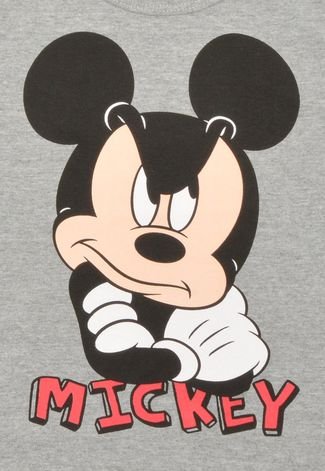 Camiseta Cativa Disney Mickey Cinza