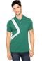Camisa Polo Lacoste Slim Recorte Piquet Verde/Branca - Marca Lacoste