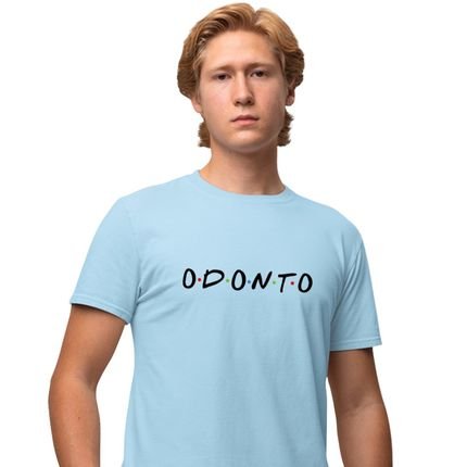 Camisa Camiseta Genuine Grit Masculina Estampada Algodão 30.1 Odonto Friends - P - Azul Bebe - Marca Genuine