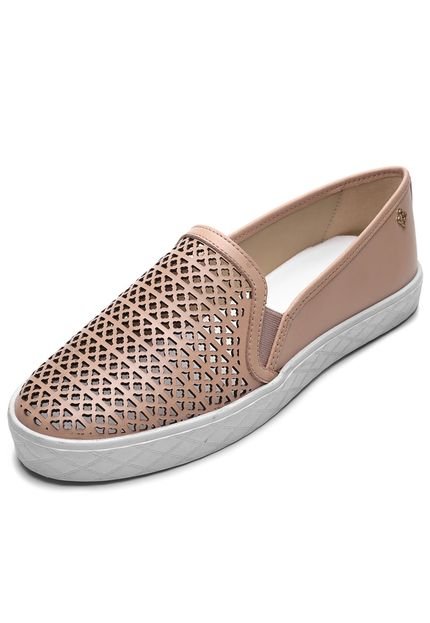 Slip On Capodarte Laser Cut Nude - Marca Capodarte