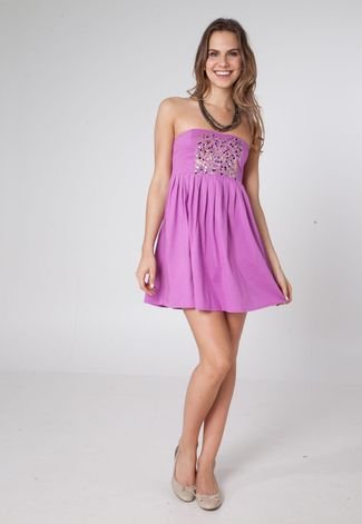 Vestido FiveBlu Shine Roxo