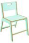Cadeira de Jantar Infantil Lis Compensado Aqua Linha Bloom - Marca Linha Bloom