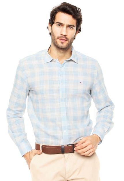 Camisa Aramis Slim Azul - Marca Aramis