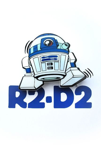 Mini Luminária 3D Light FX Star Wars R2-D2 - Marca 3D Light FX