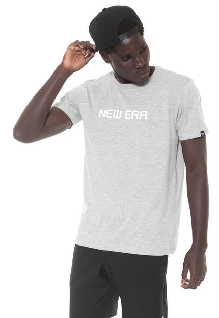 Camiseta New Era Essentials Basic Cinza - Marca New Era