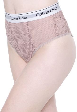 Calcinha Calvin Klein Underwear Hot Pant Mesh Modern Rosa - Compre Agora