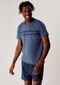 Pijama Hering Curto Com Camiseta E Bermuda Azul - Marca Hering