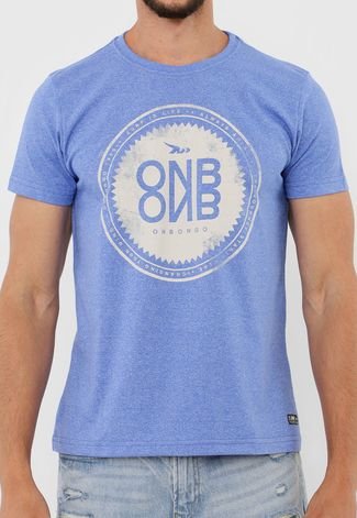Camiseta Onbongo Lettering Azul