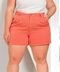 Shorts Feminino Sarja Plus Baggy Razon Jeans Coral - Marca Razon Jeans