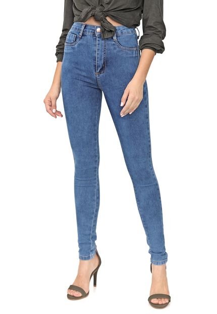 Calça Jeans Sawary Skinny Lisa Azul - Marca Sawary