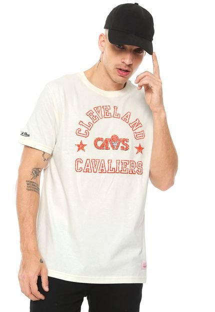 Camiseta Mitchell & Ness Cleveland Cavaliers Off-white - Marca Mitchell & Ness
