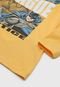 Camiseta Infantil Kamylus Liga Da Justiça Amarela - Marca Kamylus