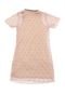 Vestido Colcci Fun Escrita Nude - Marca Colcci Fun