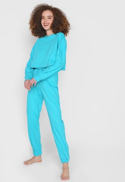Pijama FiveBlu Liso Azul - Marca FiveBlu