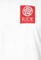 Camiseta Ride Skateboard Koi Branca - Marca Ride Skateboard