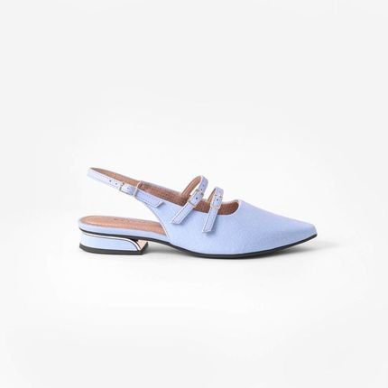 PICCADILLY MAXI - Sapato Slingback Silvia Salto Baixo Mirtilo - Marca Piccadilly