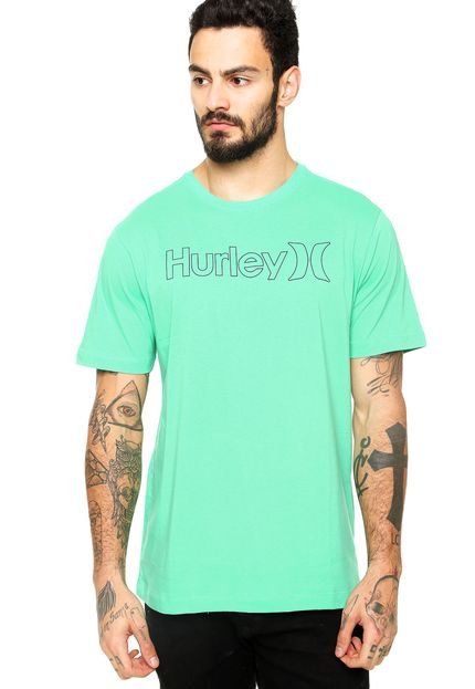 Camiseta Manga Curta  Hurley One Out Line Verde - Marca Hurley