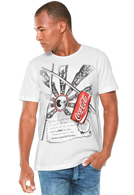 Camiseta Coca-Cola Jeans Music Branca - Marca Coca-Cola Jeans