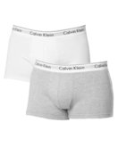 Cuecas Calvin Klein Trunk Modern Cotton Branca / Cinza Mescla Pack 2UN - Marca Calvin Klein