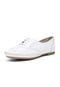 Sapato Feminino Oxford Estilo Pleno de Couro Confortável  Branco - Marca Estilo Pleno