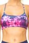 Top Power Fit Cristal Roxo/ Rosa - Marca Power Fit