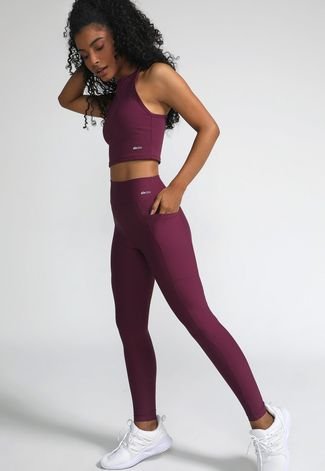 Dark Burgundy Sports Bra