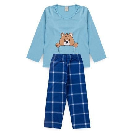 Pijama Molekada Menino Longo Urso - Marca Molekada