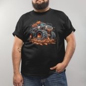 Camiseta Básica Masculina Monster Truck Halloween 100% Algodão Premium - Preto - Marca Gugi