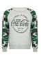 Blusa Coca-Cola Jeans Brasil Militar Cinza - Marca Coca-Cola Jeans