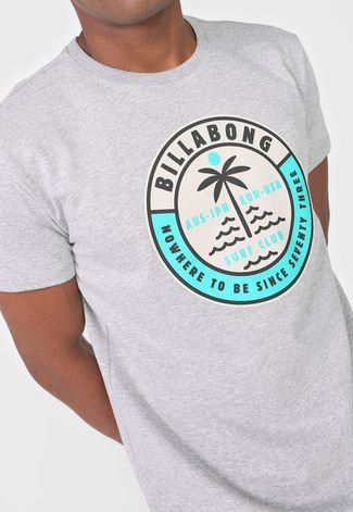 Camiseta Billabong Seashore Cinza