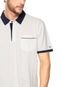 Camisa Polo Tommy Hilfiger Regular Fit Bolso Branca/Azul - Marca Tommy Hilfiger